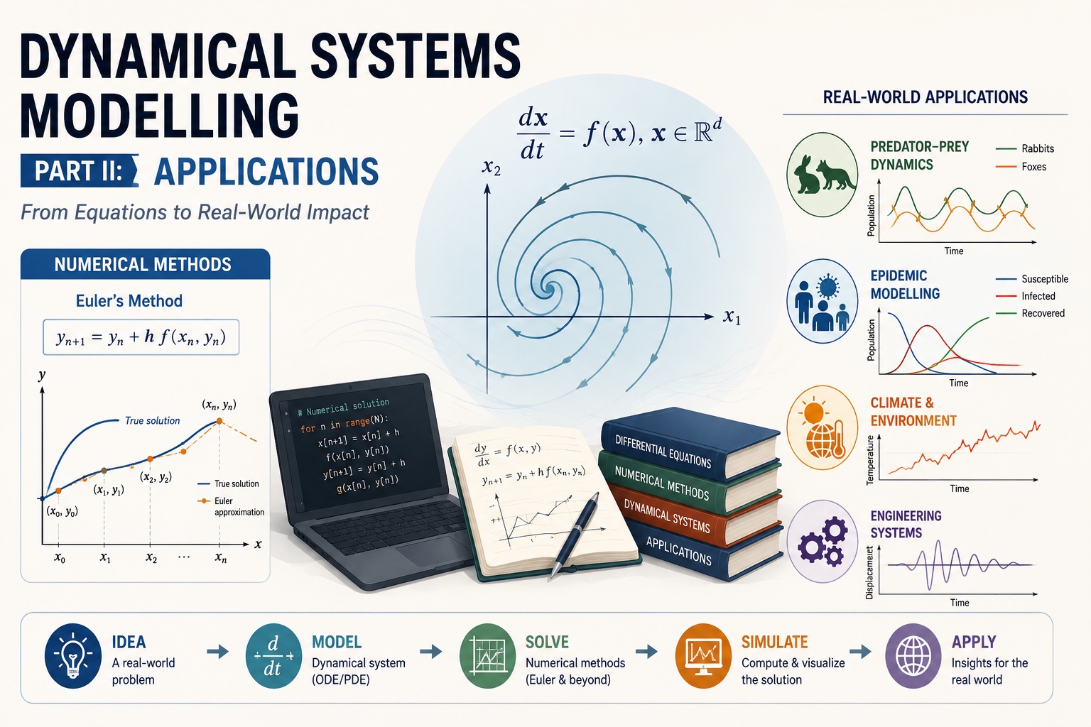 A tour of applications of dynamical systems modelling